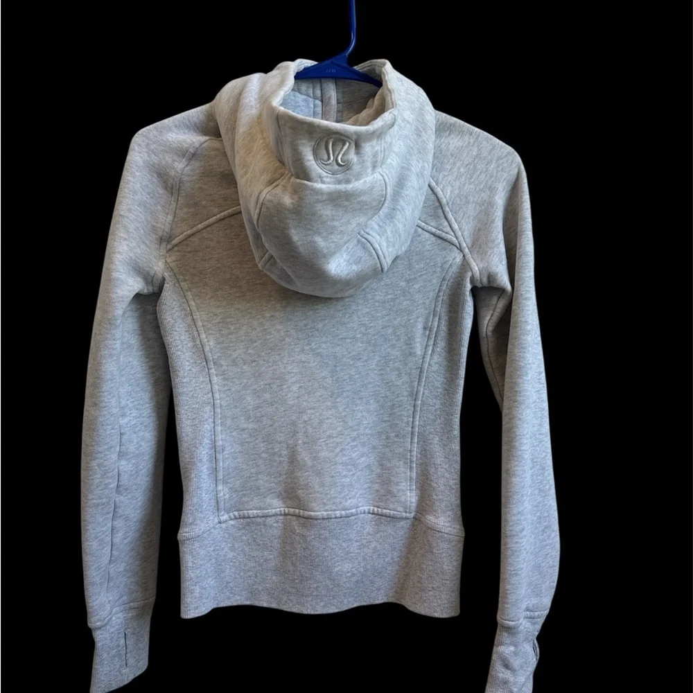 lululemon Scuba Full Zip Hoodie Light Grey - Picture 2 of 7